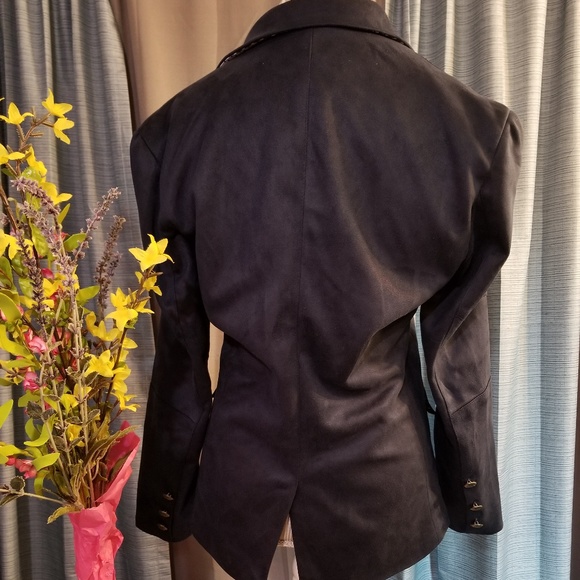 MENS FAUX SUEDE BLAZER NWOT!! - Picture 2 of 5